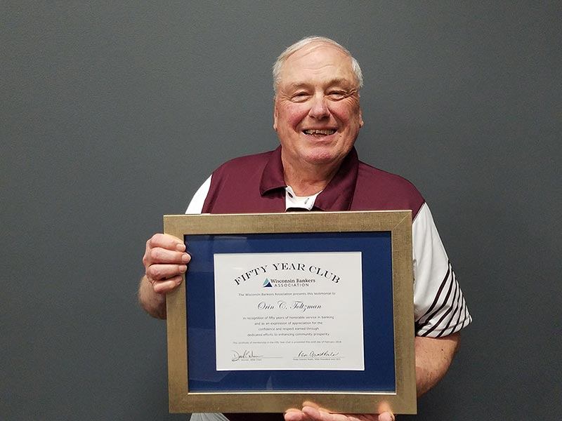 Marshfield Banker Celebrated for 50 Years of Service