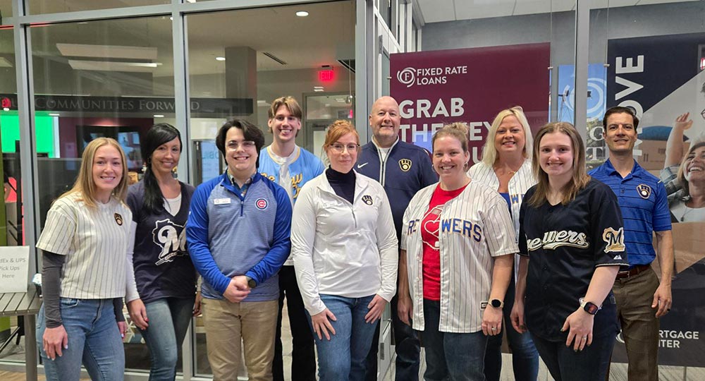 Marshfield team celebrates MLB Opening Day
